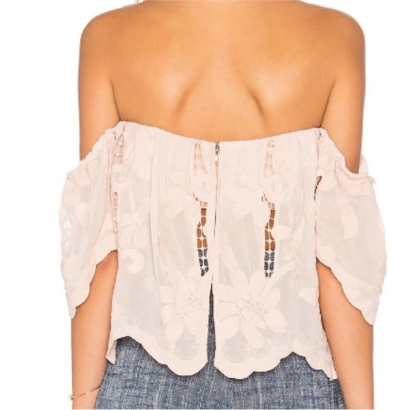 LOVERS+FRIENDS Revolve Life's a beach lace top Size S - Picture 2 of 11